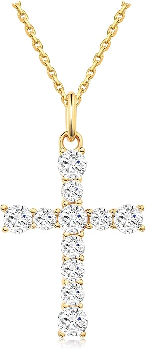 S.Leaf Cross Necklace for Women