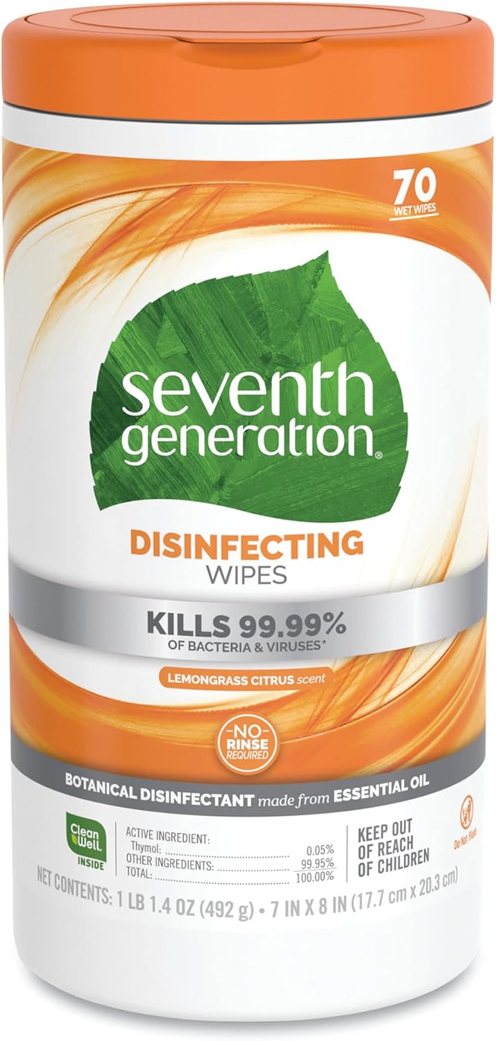 Seventh Generation Disinfecting Wipes - 70 ct