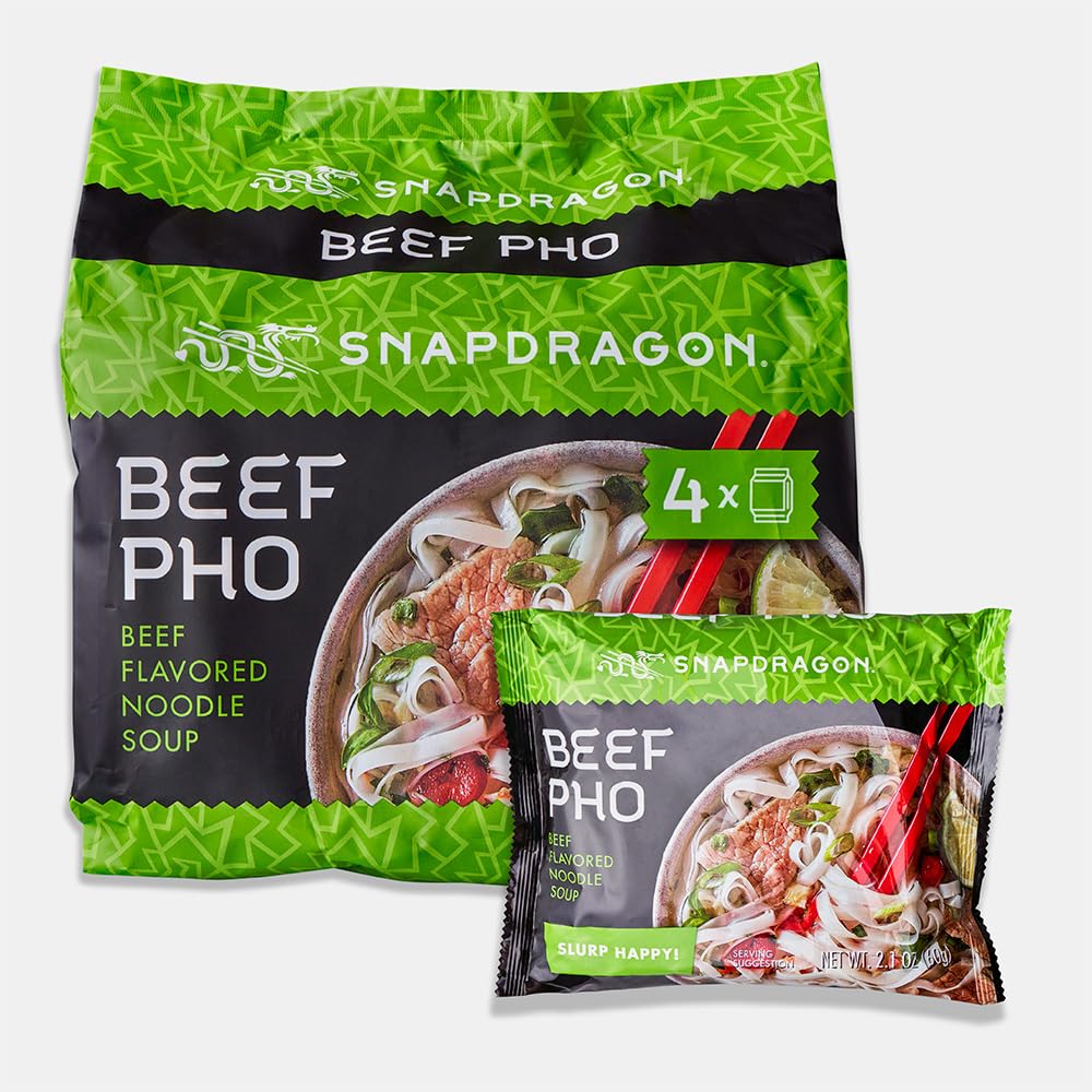 Snapdragon Beef Pho Instant Noodle Packets 4-Pack