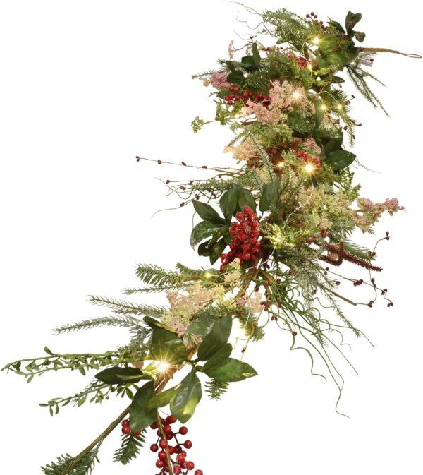 Christmas Garland with Lights