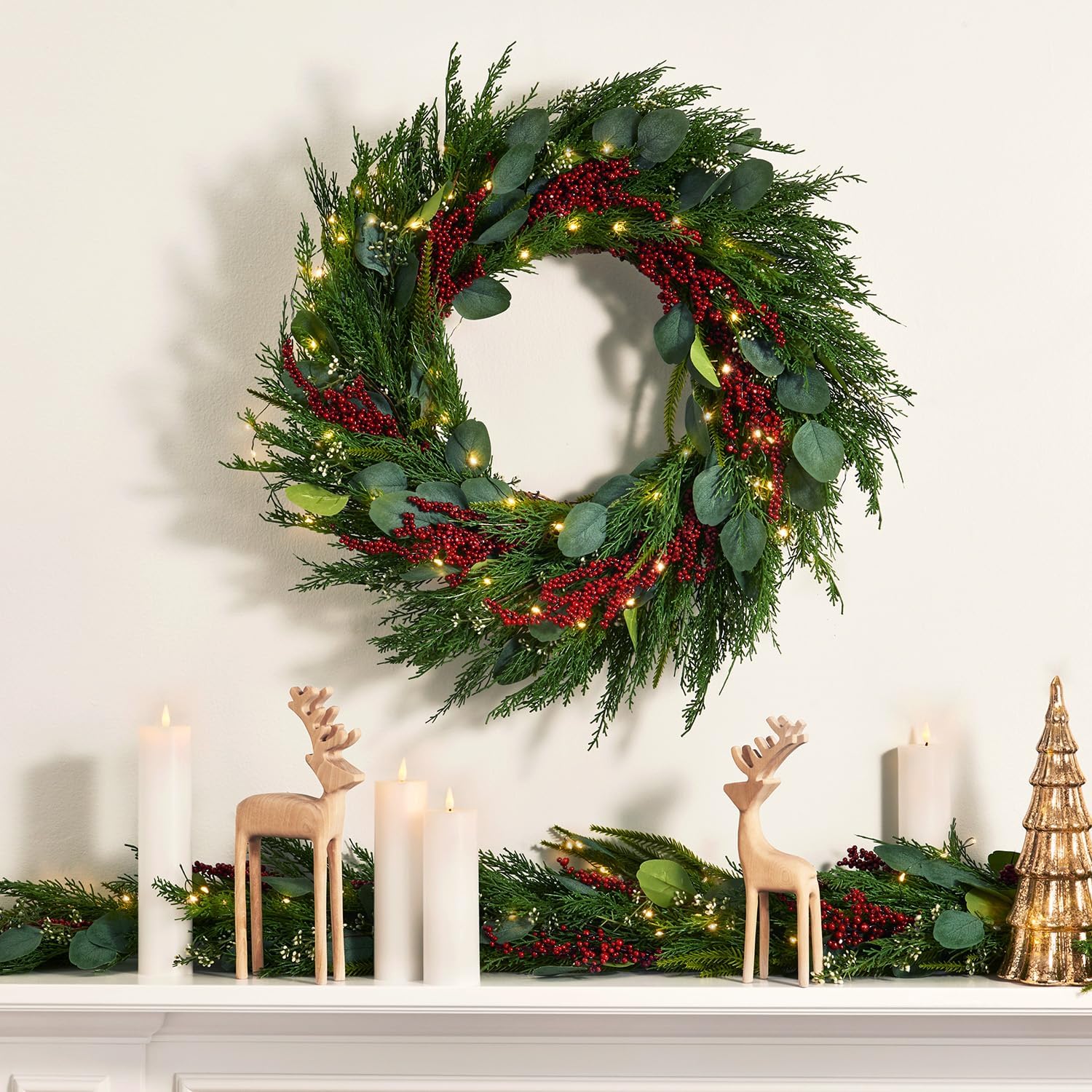 LampLust Christmas Garland with Lights - Image 2