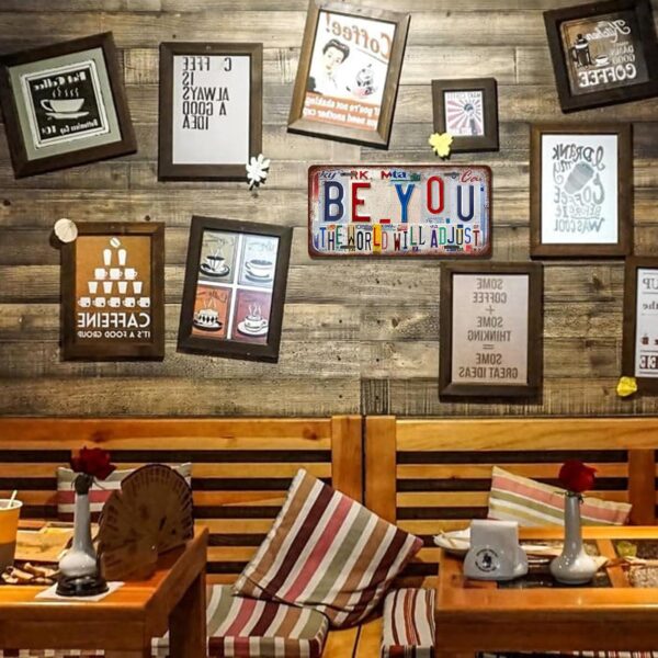 Vintage License Plate Wall Decor - Image 2