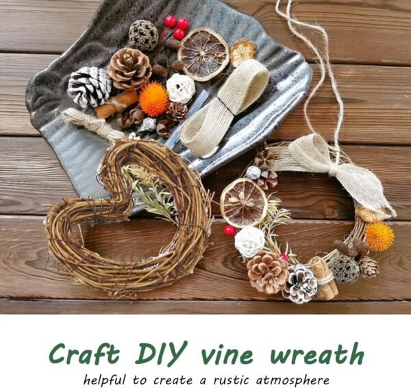 IY Crafts Natural Grapevine Heart Wreaths - Image 3