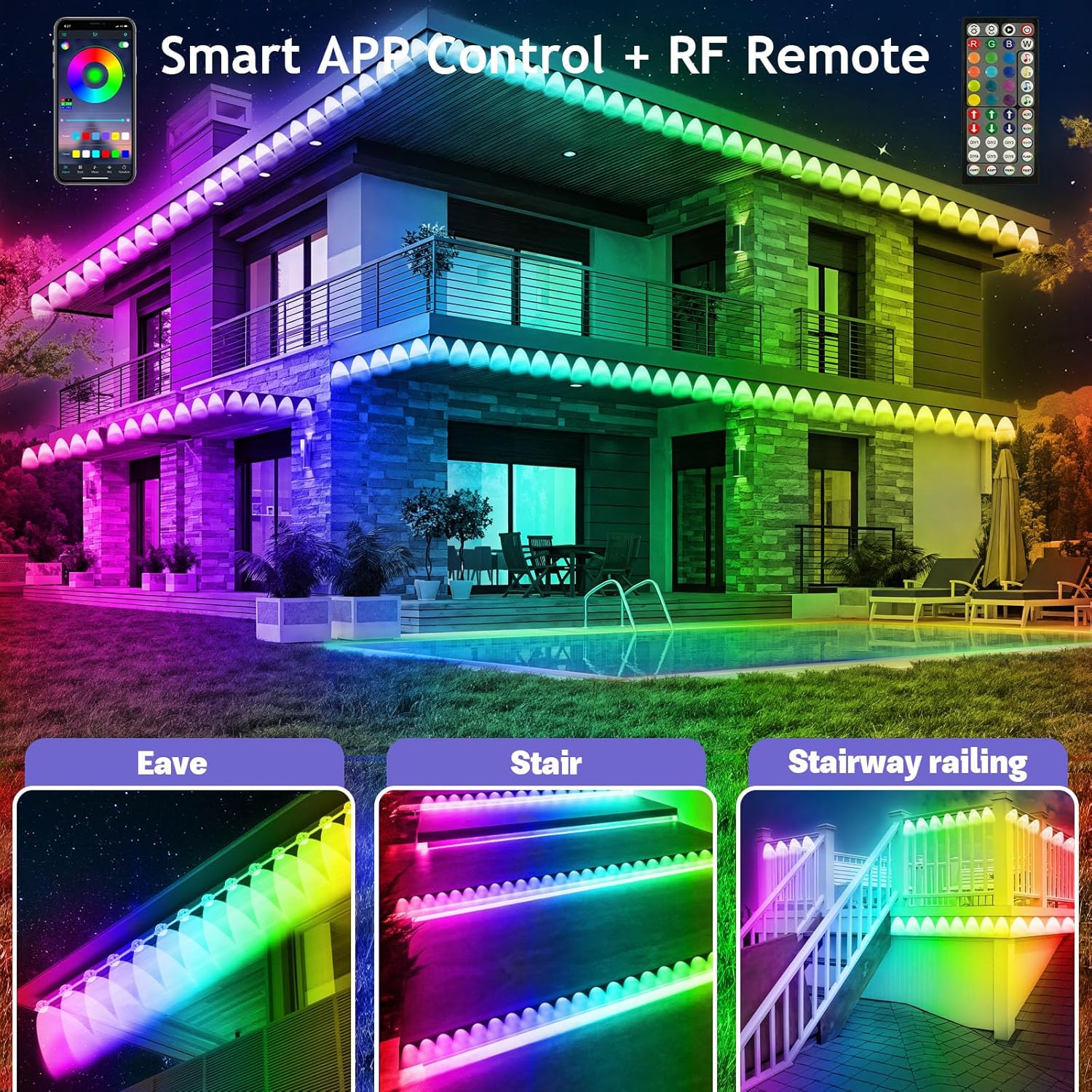 Permanent Outdoor RGB Lights - Image 3