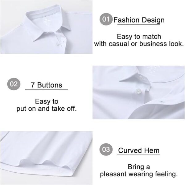 Men's Long and Short Sleeve Button - Image 2