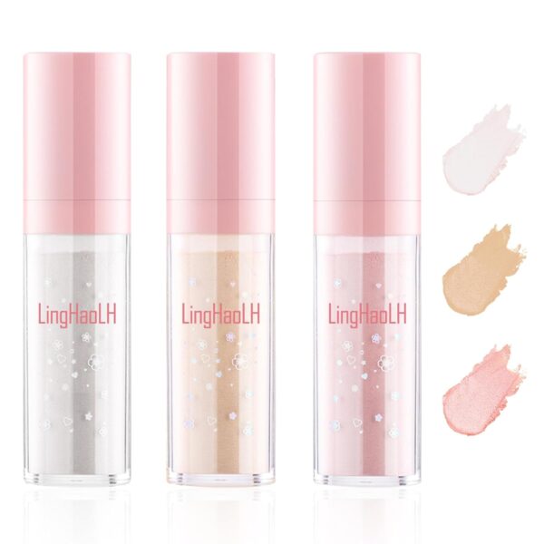 3 Colors Glitter Powder Highlighter Makeup