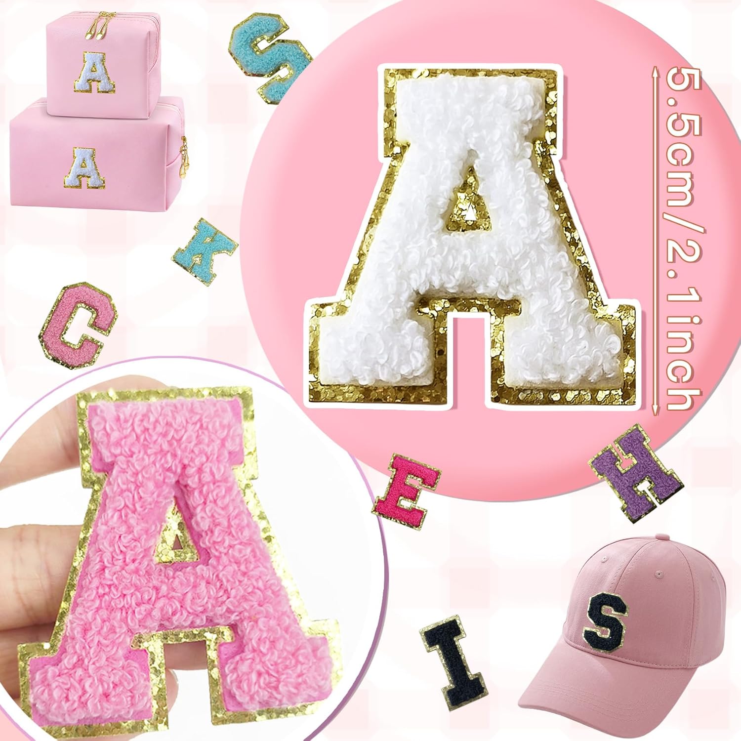 Preppy Varsity Letter Patches for Clothes and Hats - Image 4