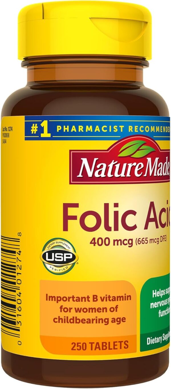 Nature Made Folic Acid 400 mcg - Image 2