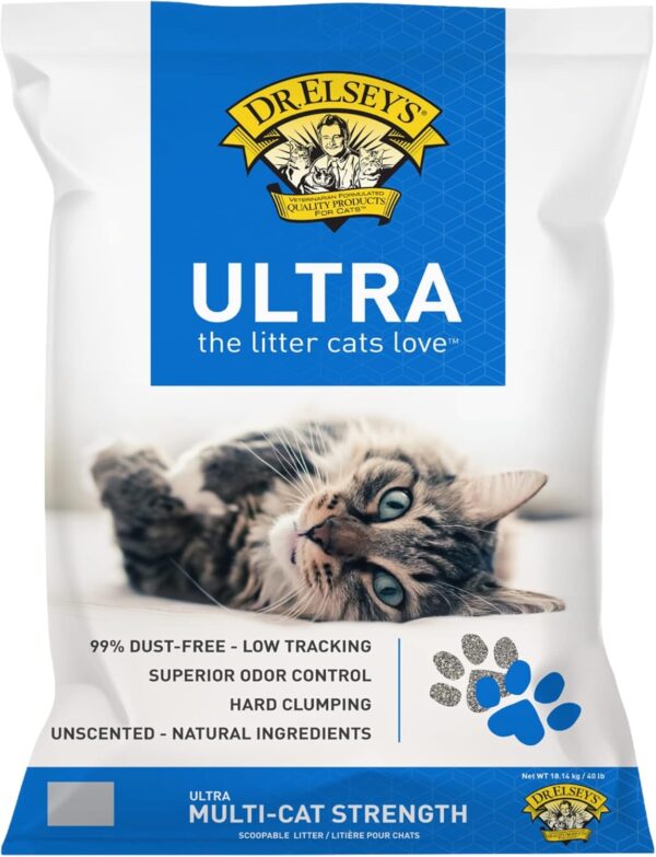 Dr. Elsey's Cat Litter - Premium Unscented Cat Litter w/ Natural Ingredients