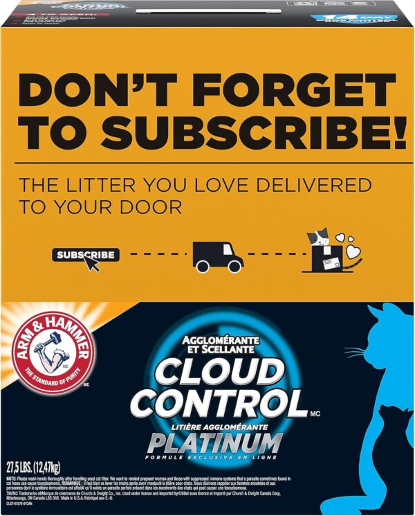 Arm & Hammer Cloud Control Platinum Multi-Cat Clumping Cat Litter with Hypoallergenic Light Scent - Image 3