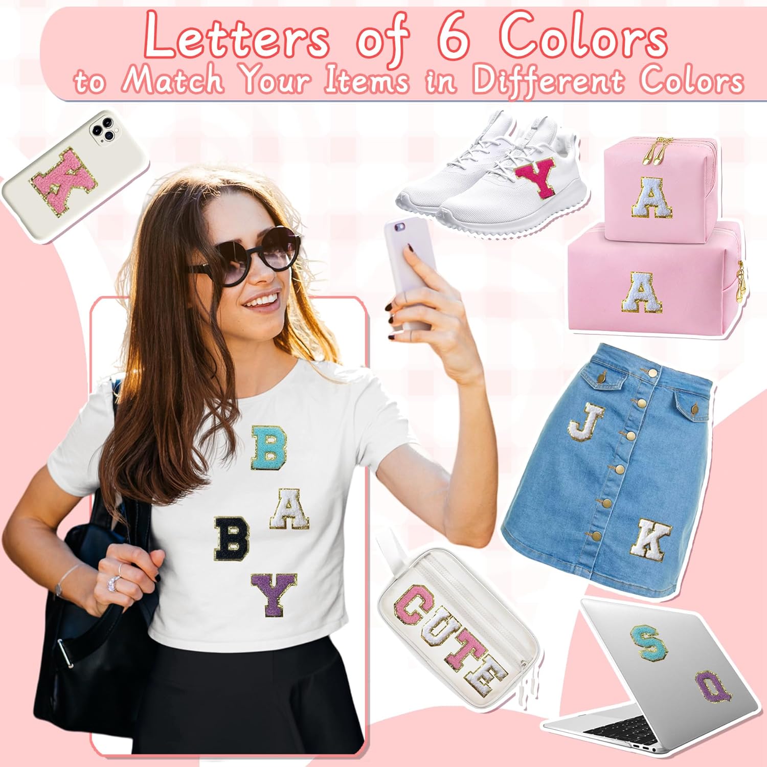 Preppy Varsity Letter Patches for Clothes and Hats - Image 3