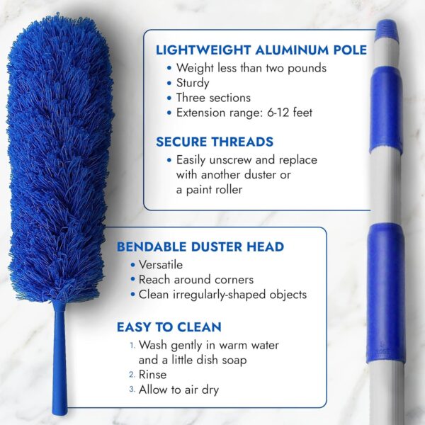 New U.S. Duster Company Triple Action High Reach Dusting Kit - Image 2