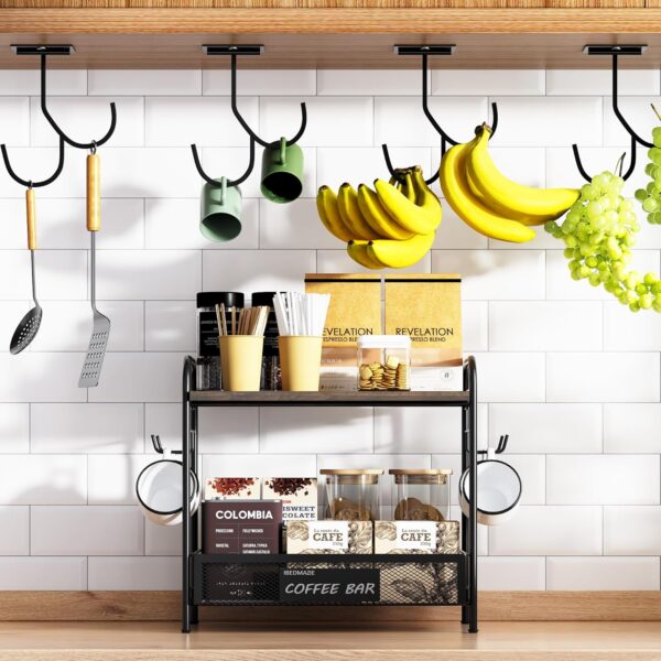 Magnetic Hooks, Under Cabinet Coffee Mug Hooks Foldable Magnetic Banana - Image 4