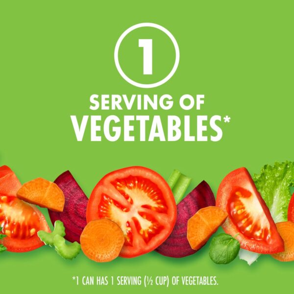 V8 Low Sodium Original 100% Vegetable Juice, 5.5 fl oz Can (6 Pack) - Image 4